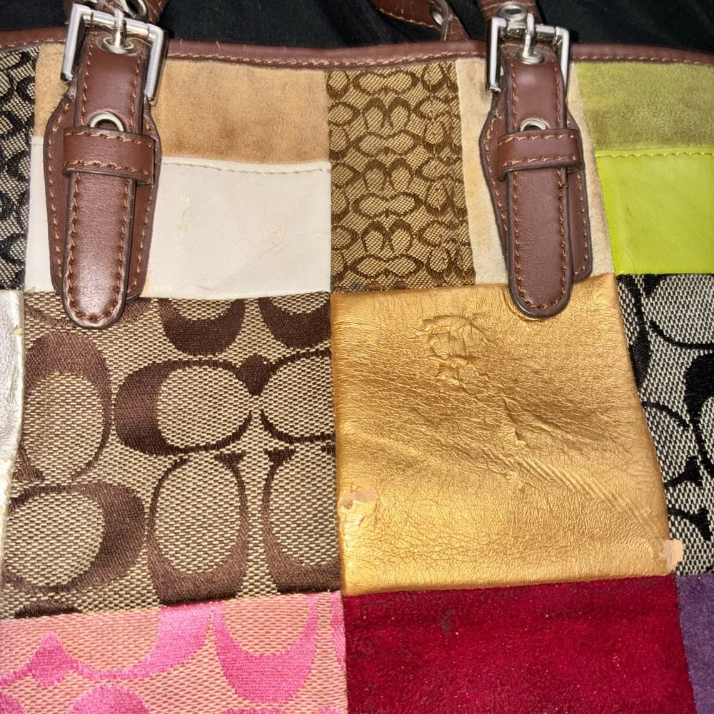 Coach Multicolor Patchwork Shoulder Bag - Picture 3 of 16